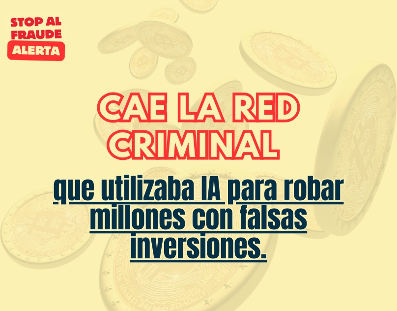 Cae una red que estafó 19 millones de euros usando criptomonedas y videos falsos creados con IA